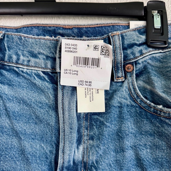 AMERICAN EAGLE SUPER HIGH RISE ANKLE STRAIGHT JEAN - Picture 4 of 8